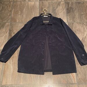 ‘SHEIN’ Corduroy-esk Navy Jacket